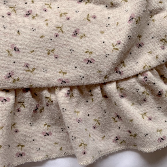 Zara long sleeve floral dress with ruffle hem size 9-12 months - Picture 6 of 7